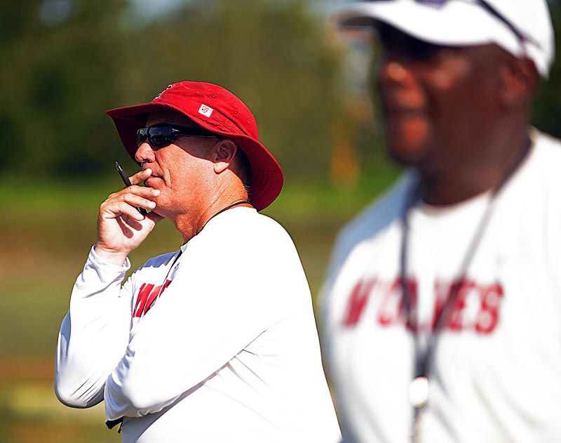 Dothan High Wolves begin football practice